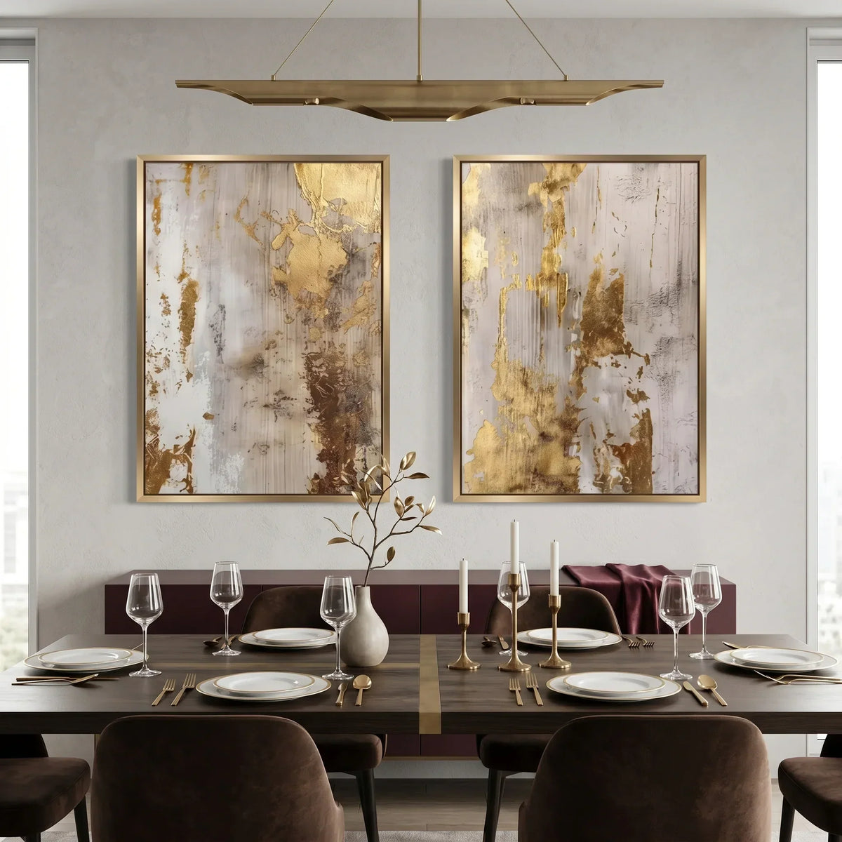 Large abstract wall art for interior designers in modern living room”