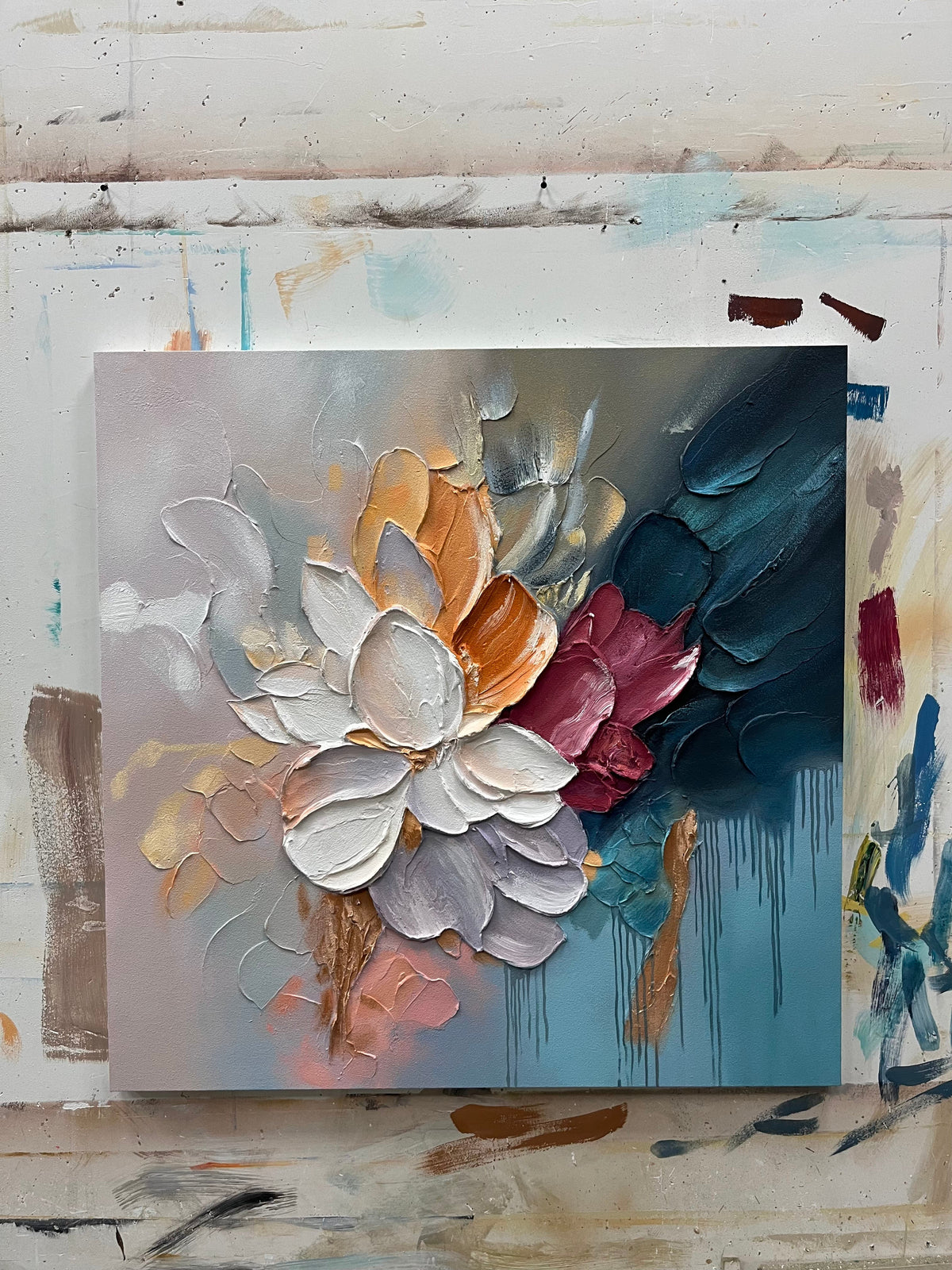 Final photo and video approval of a custom RosemaryArt painting before shipping