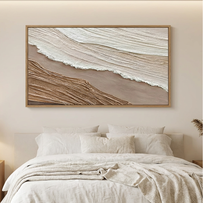 Coastal Abstract Painting TA#3029 — Existing room preview room preview
