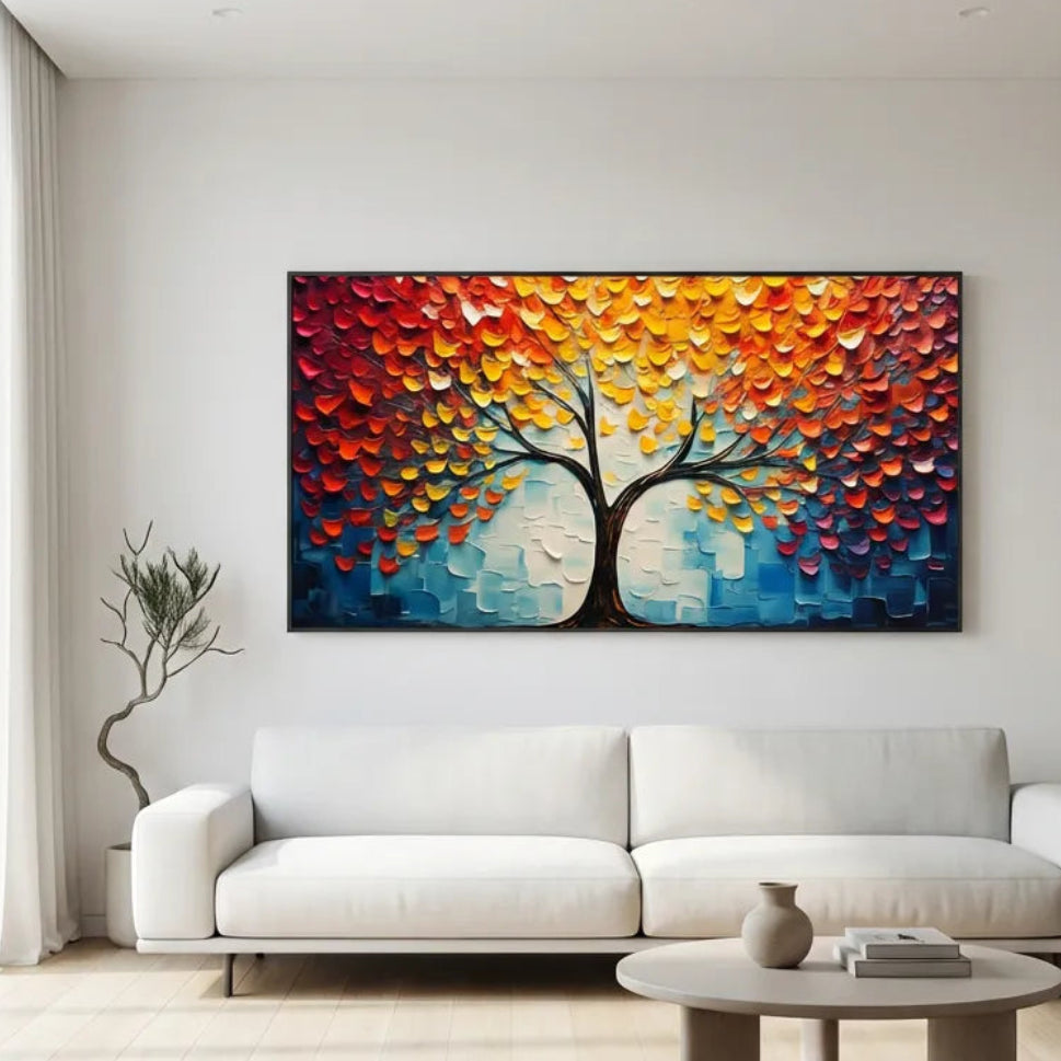 Colorful Tree PaintingTA#3030 — Existing room preview room preview