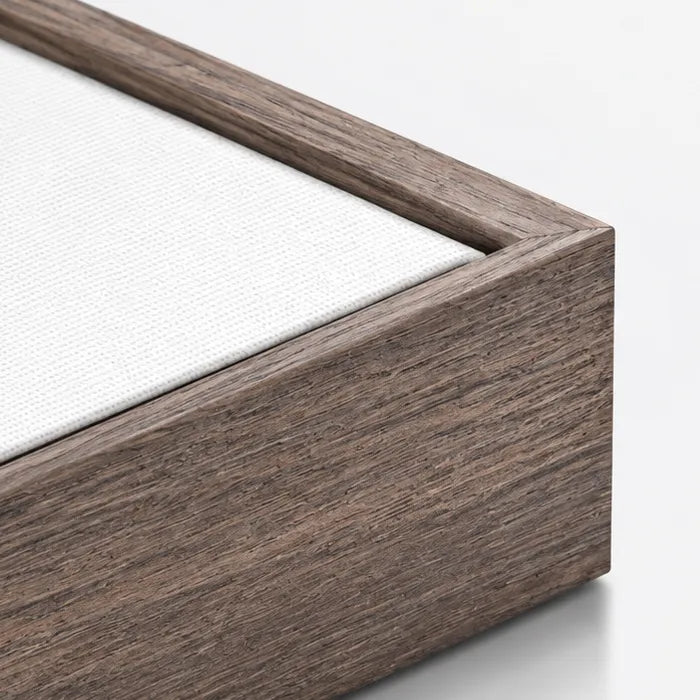 Dark Wood Frame corner and finish detail