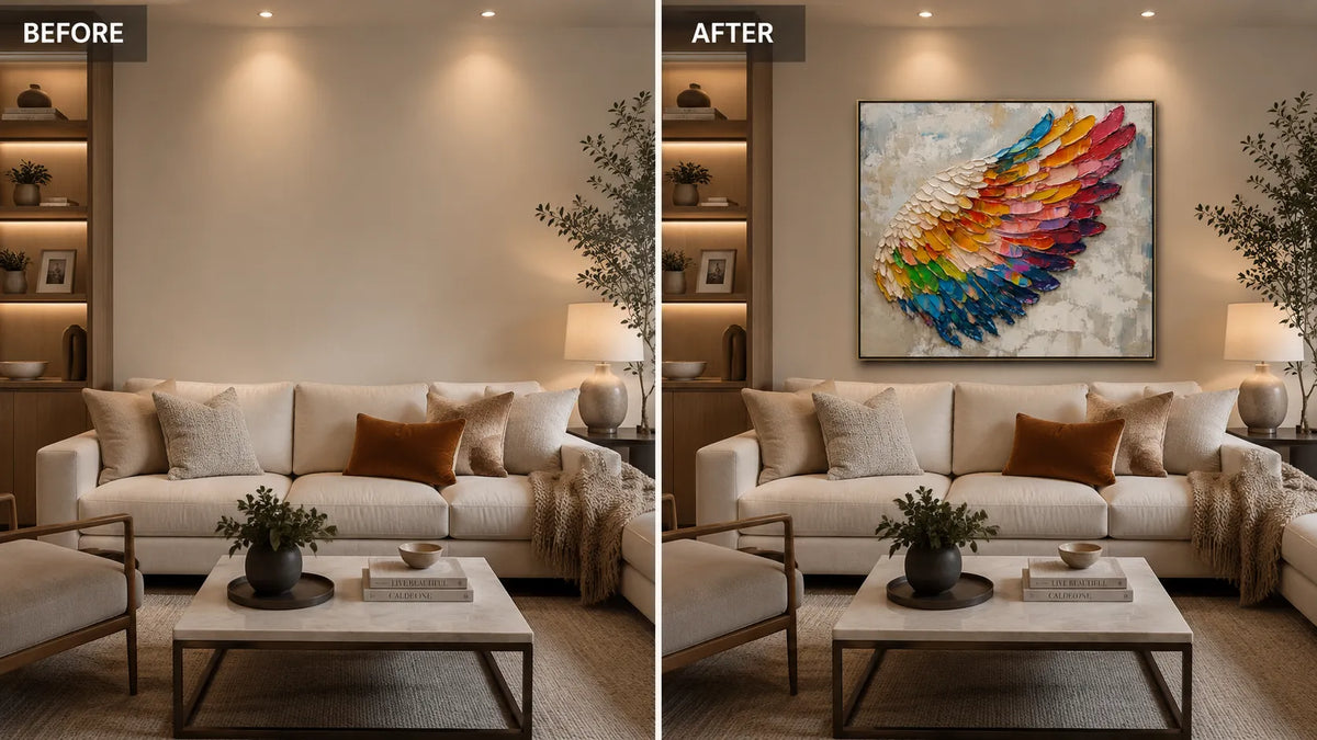 large wall art sizes for living room