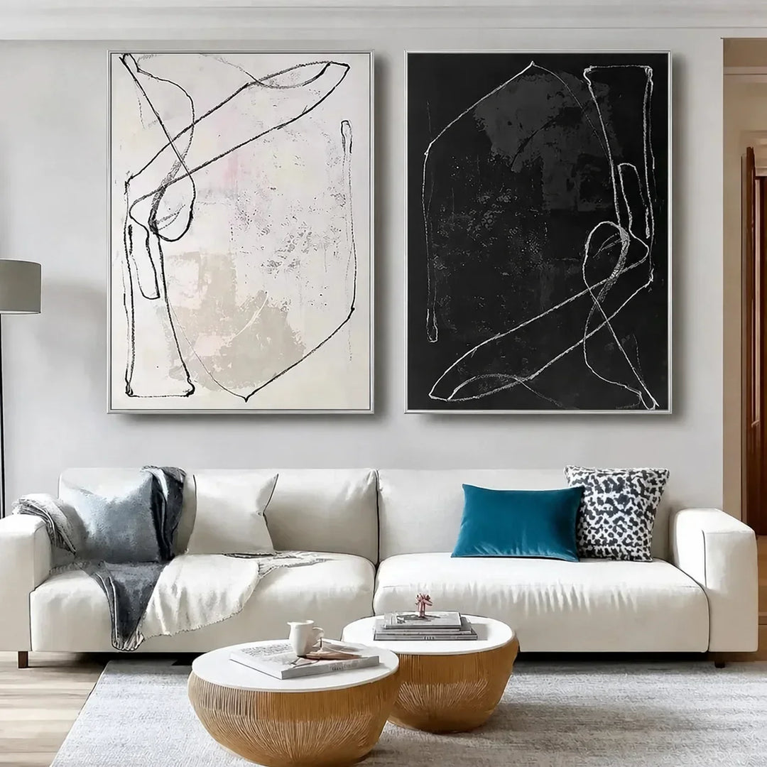 black and white wall art