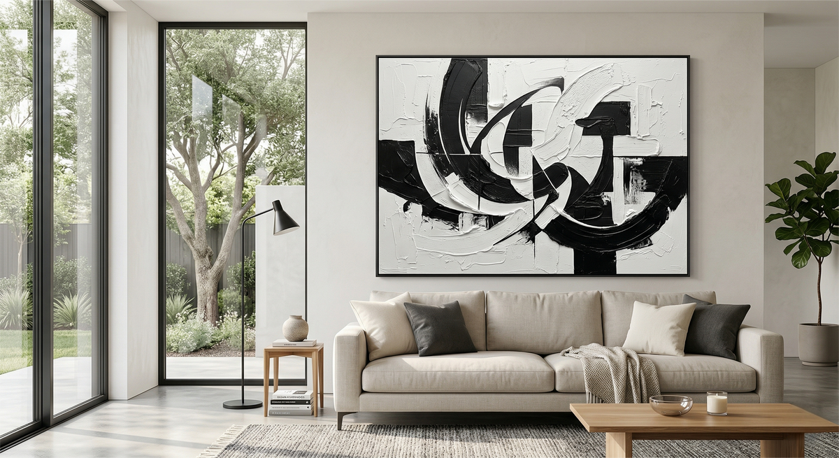 What Are the Key Elements of Abstract Black and White Art? | Rosemary Art Aesthetics