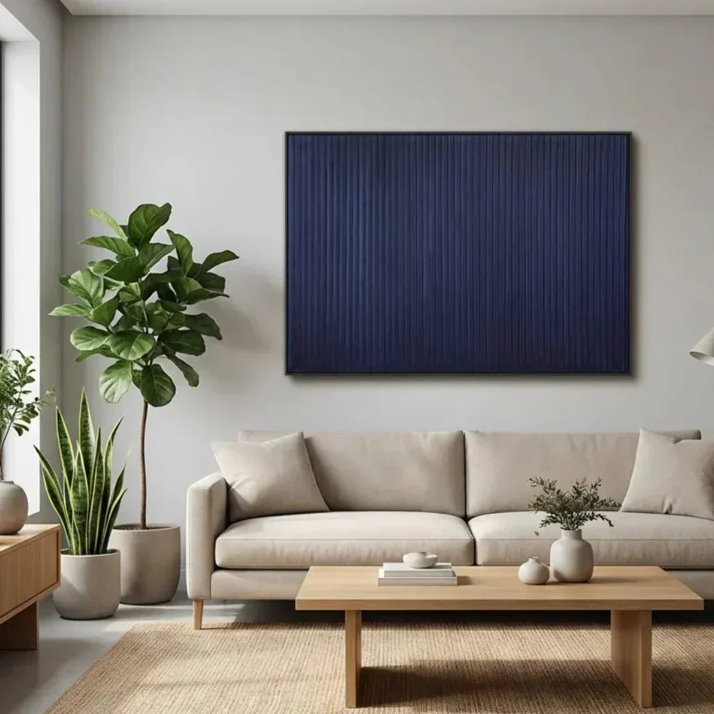 minimalist art enhances interior design through balance