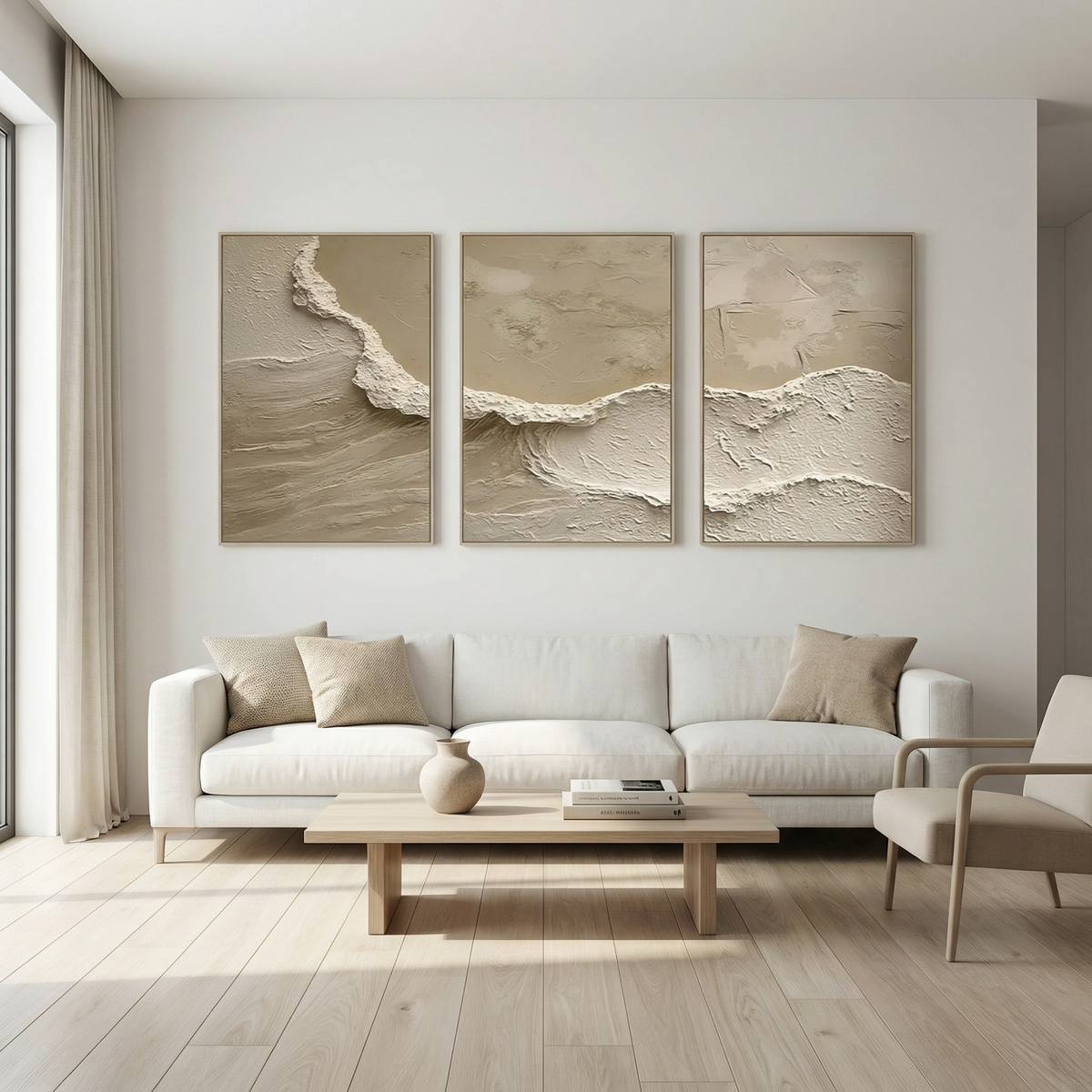Neutral Textured Abstract Painting