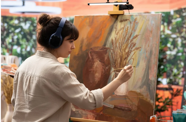 Oil painting can involve hazardous materials
