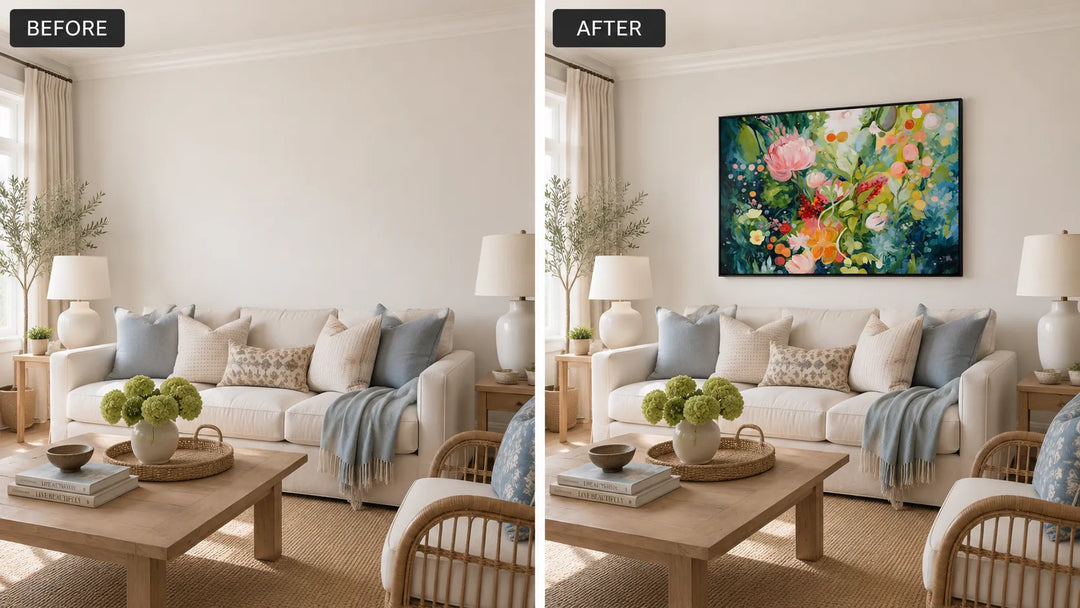 Garden Glow Floral Painting AA