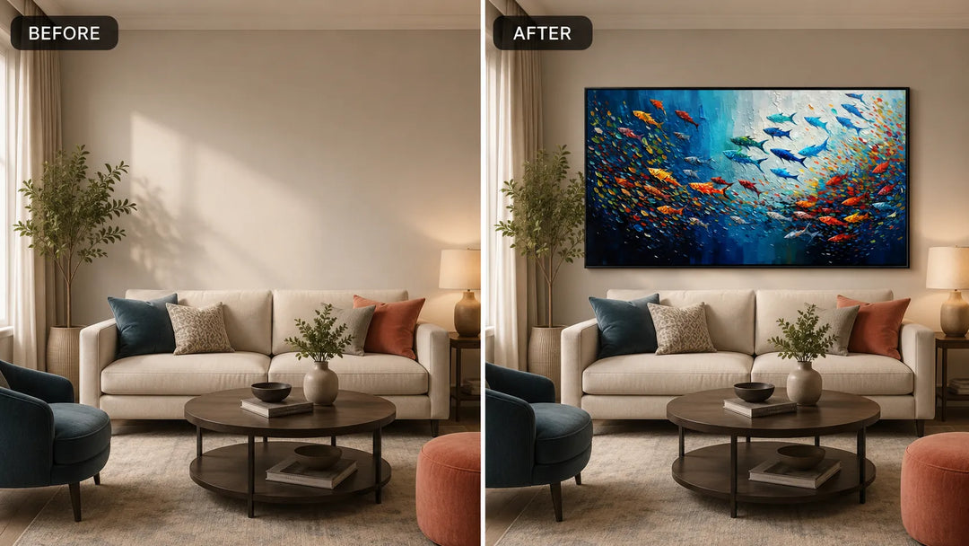 Abstract Fish Painting TA