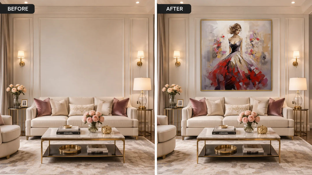 Elegant Woman Abstract Painting TA