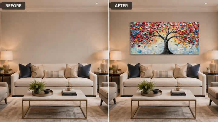 Colorful Tree Abstract Painting MT