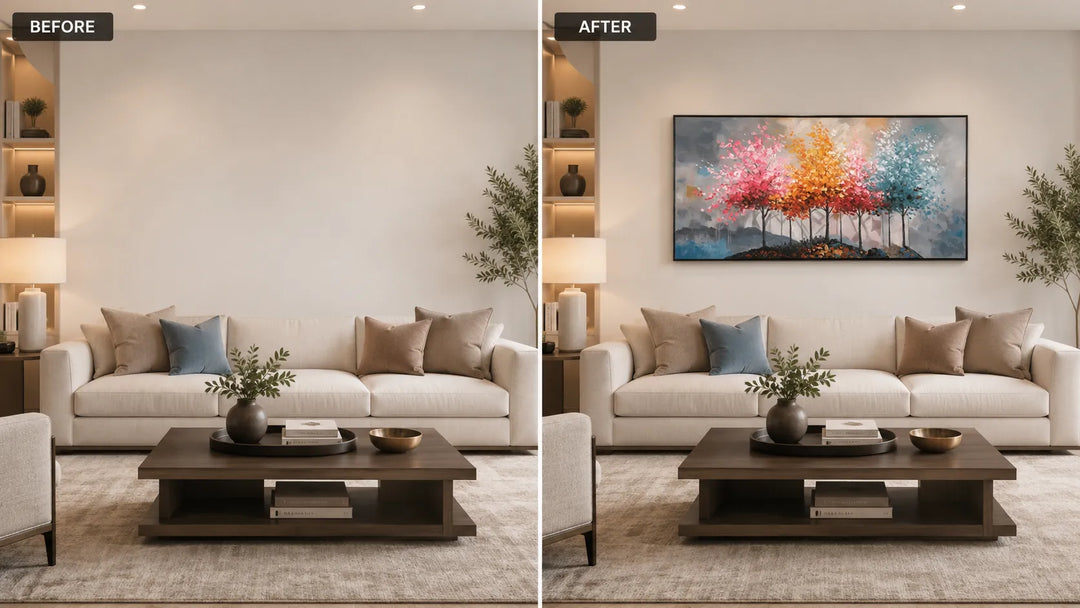 Colorful Abstract Tree Painting MT