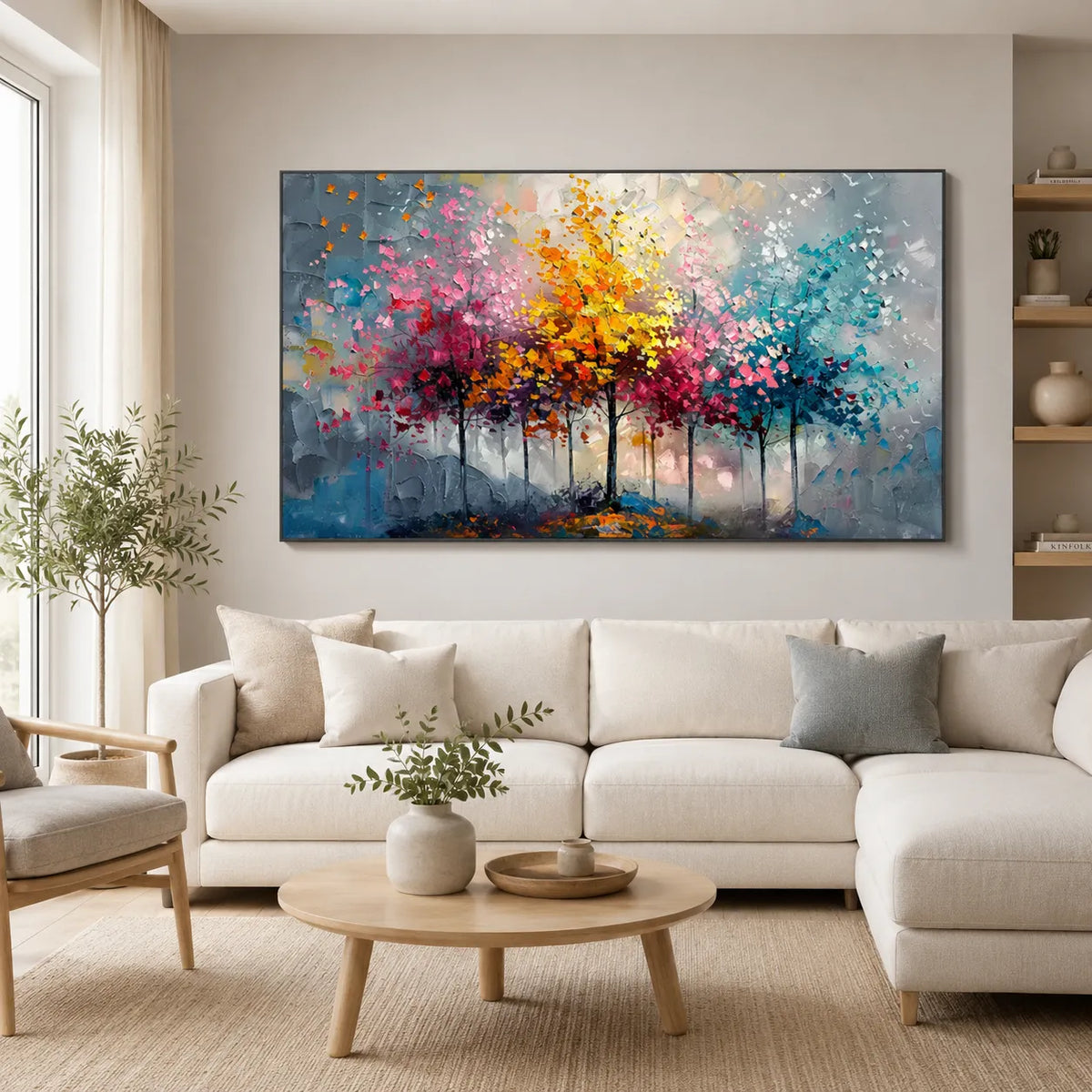 Colorful Abstract Tree Painting MT#2624