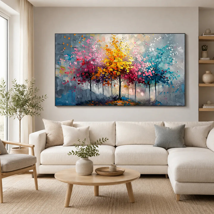 Colorful Abstract Tree Painting MT