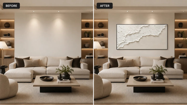 Minimal Textured Abstract Painting MT