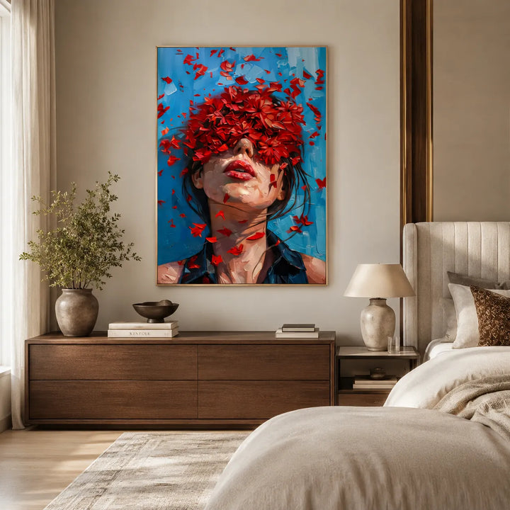 Tableau abstrait - Portrait floral TA
