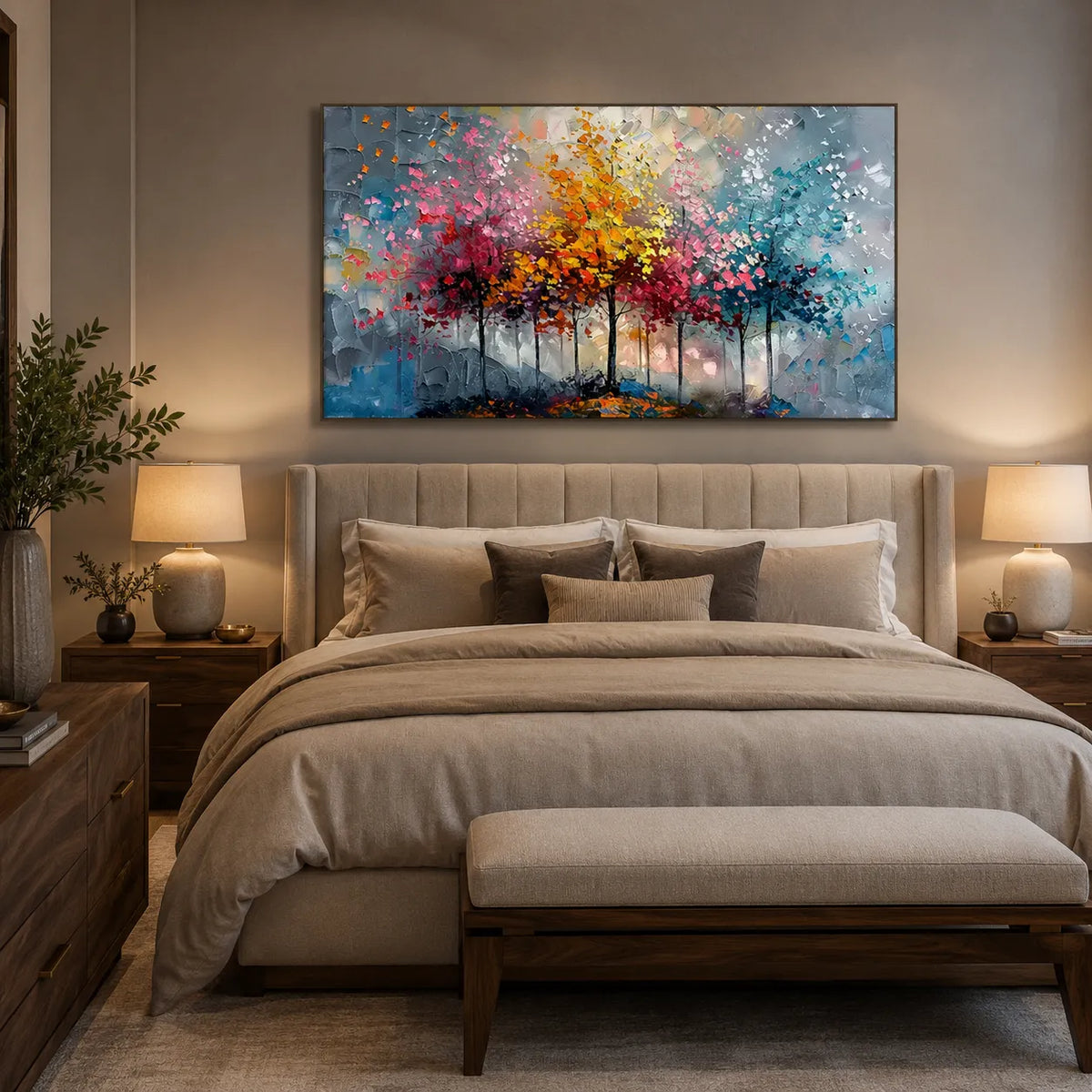 Colorful Abstract Tree Painting MT#2624