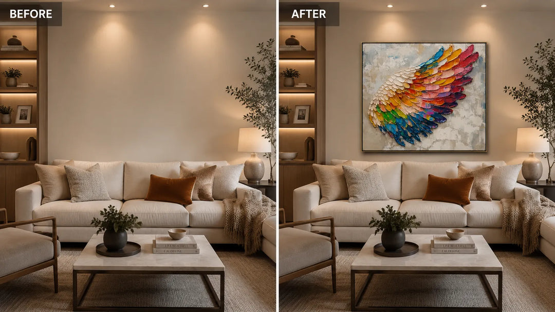 Colorful Textured Abstract Painting TA
