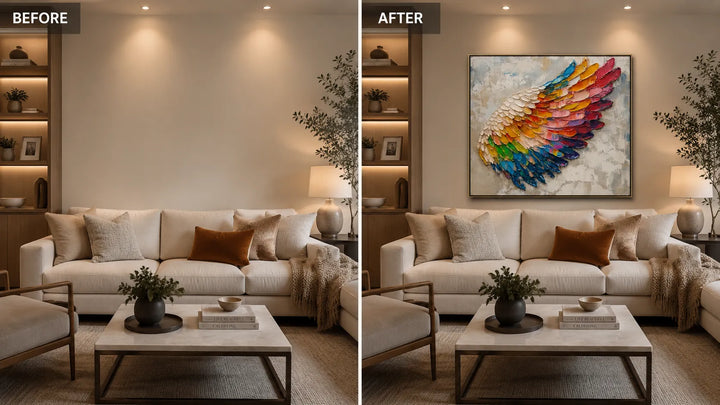 Colorful Textured Abstract Painting TA