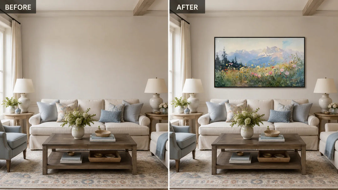Highland Blossom Meadow Painting AA