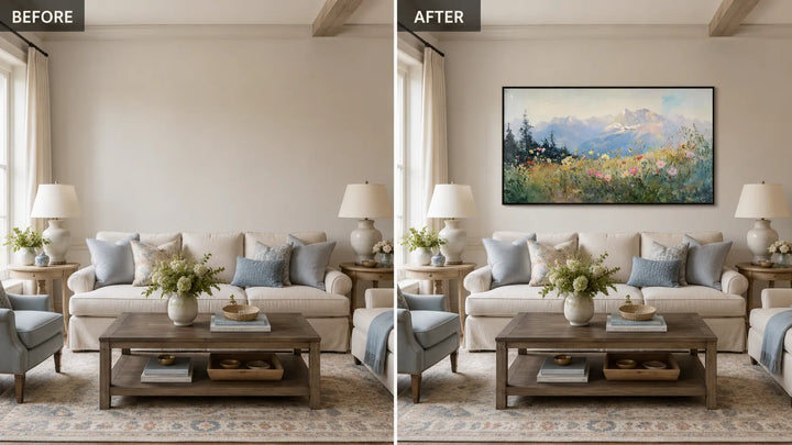 Highland Blossom Meadow Painting AA