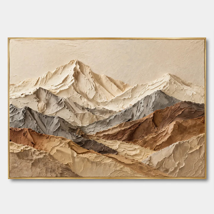 3D Textured Mountain Abstract Oil Painting HP