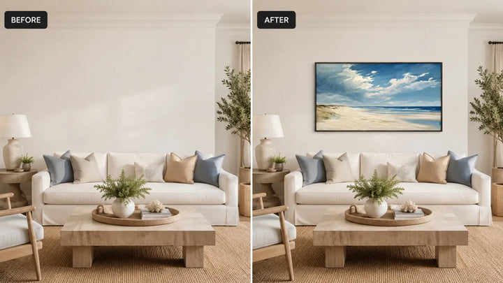 Endless Shore Seascape Painting AA