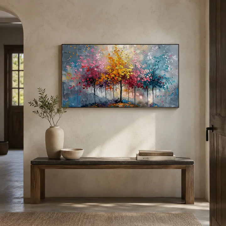 Colorful Abstract Tree Painting MT