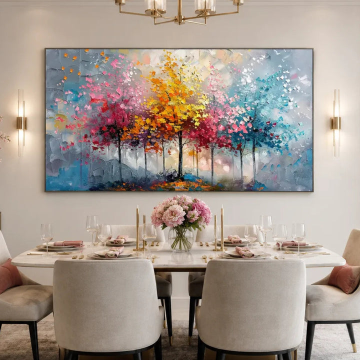 Colorful Abstract Tree Painting MT