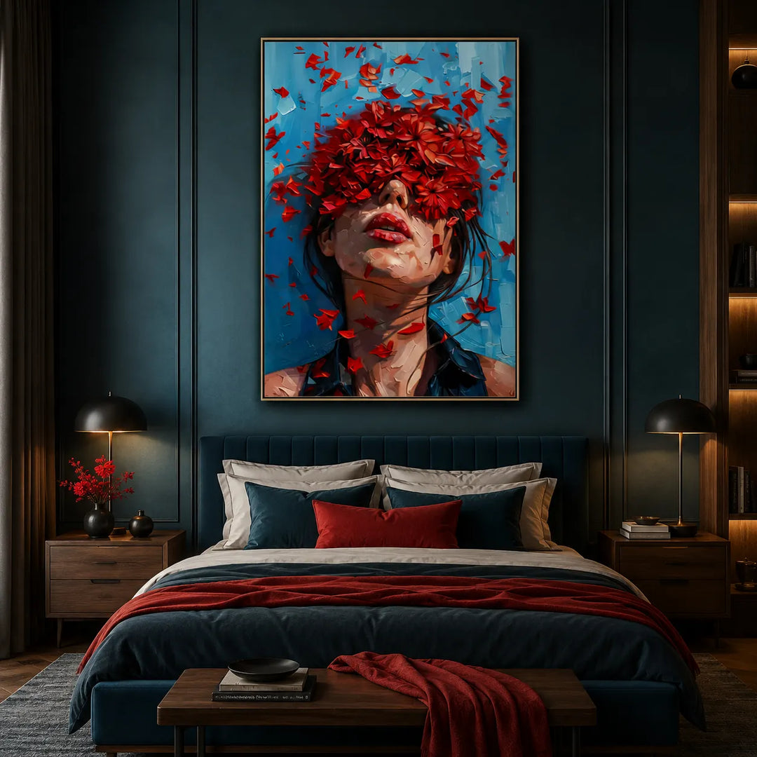 Tableau abstrait - Portrait floral TA