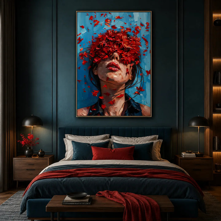 Tableau abstrait - Portrait floral TA