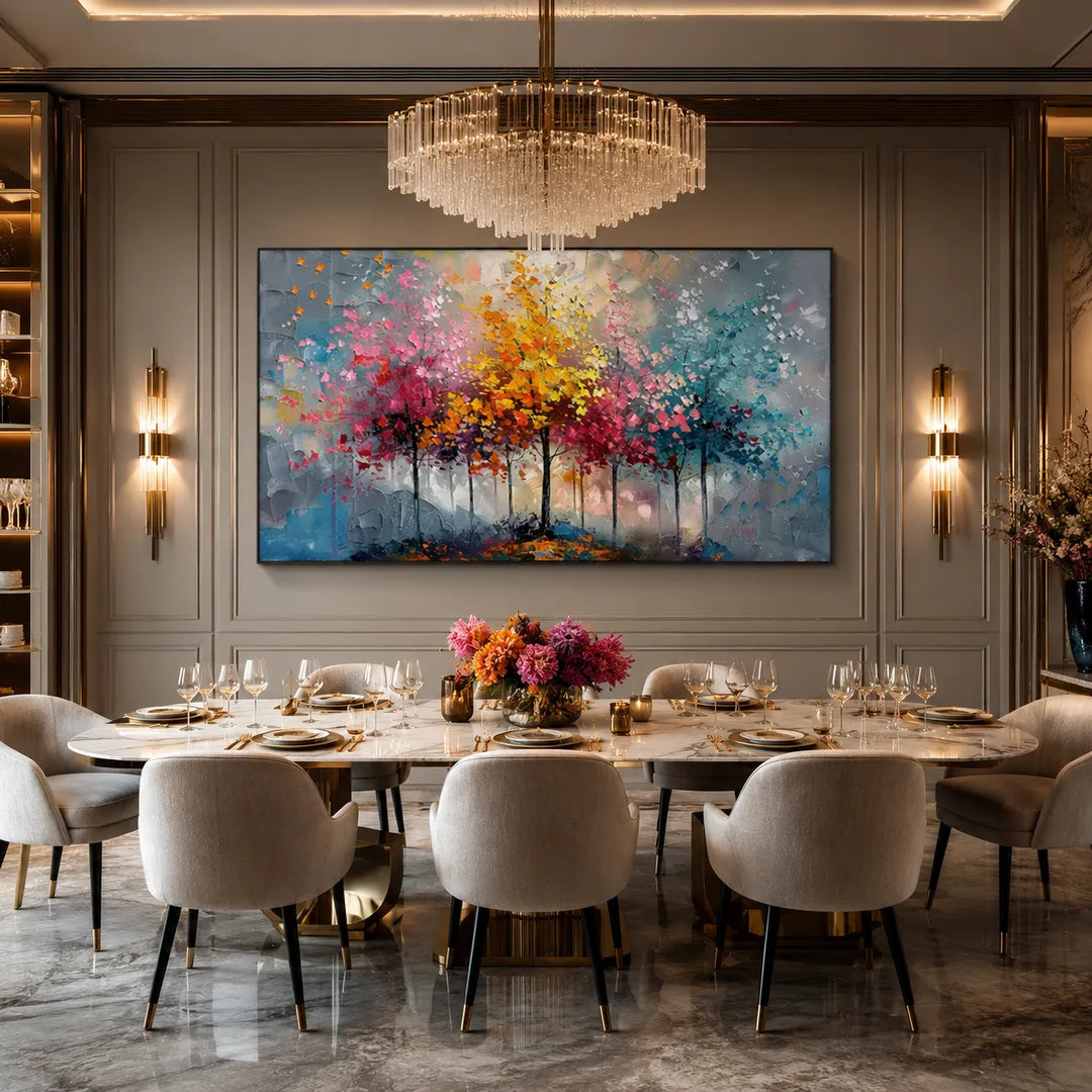 Colorful Abstract Tree Painting MT