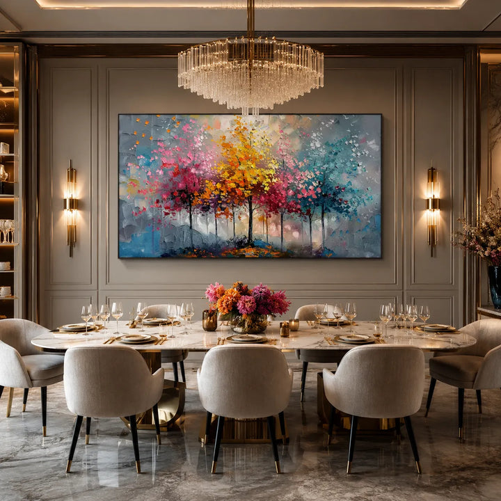 Colorful Abstract Tree Painting MT