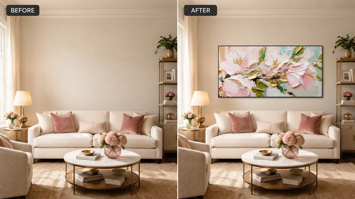 Pastel Floral Abstract Painting MT