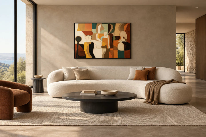 AA0609 black frame in a complete home interior scene