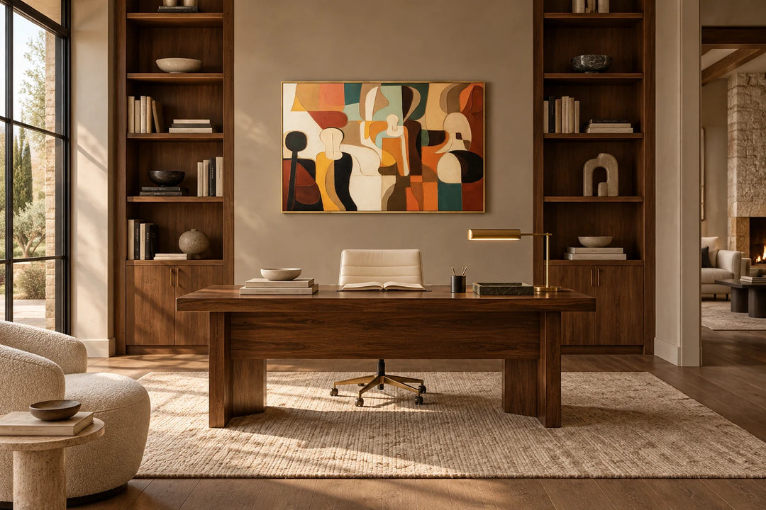 AA0609 gold frame in a complete home interior scene