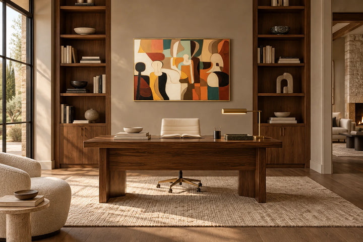 AA0609 gold frame in a complete home interior scene
