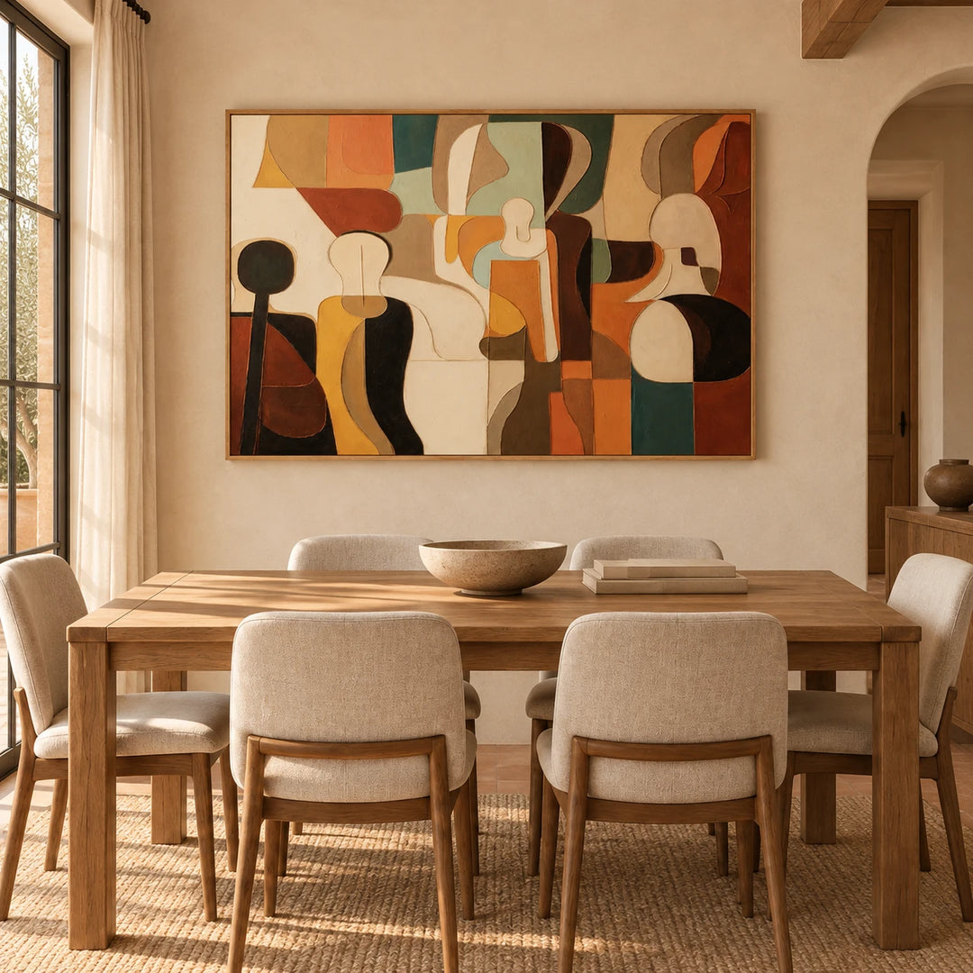 AA0609 light-coffee frame in a closer medium home interior scene