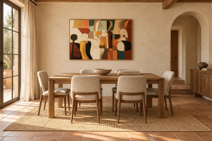 AA0609 light-coffee frame in a complete home interior scene