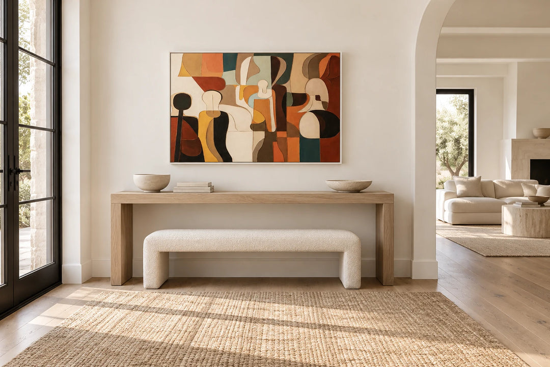 AA0609 white frame in a complete home interior scene