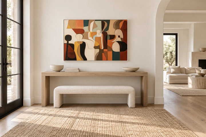 AA0609 white frame in a complete home interior scene