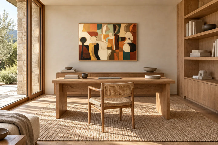 AA0609 wood frame in a complete home interior scene