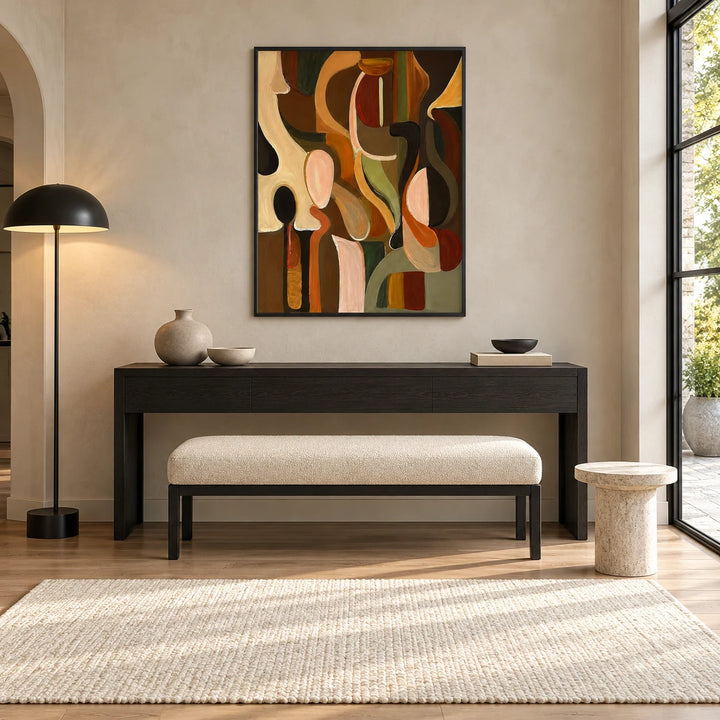 AA0614 black frame in a complete home interior scene