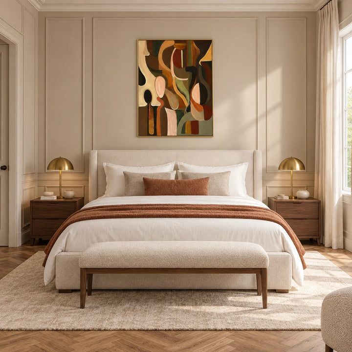 AA0614 gold frame in a complete home interior scene