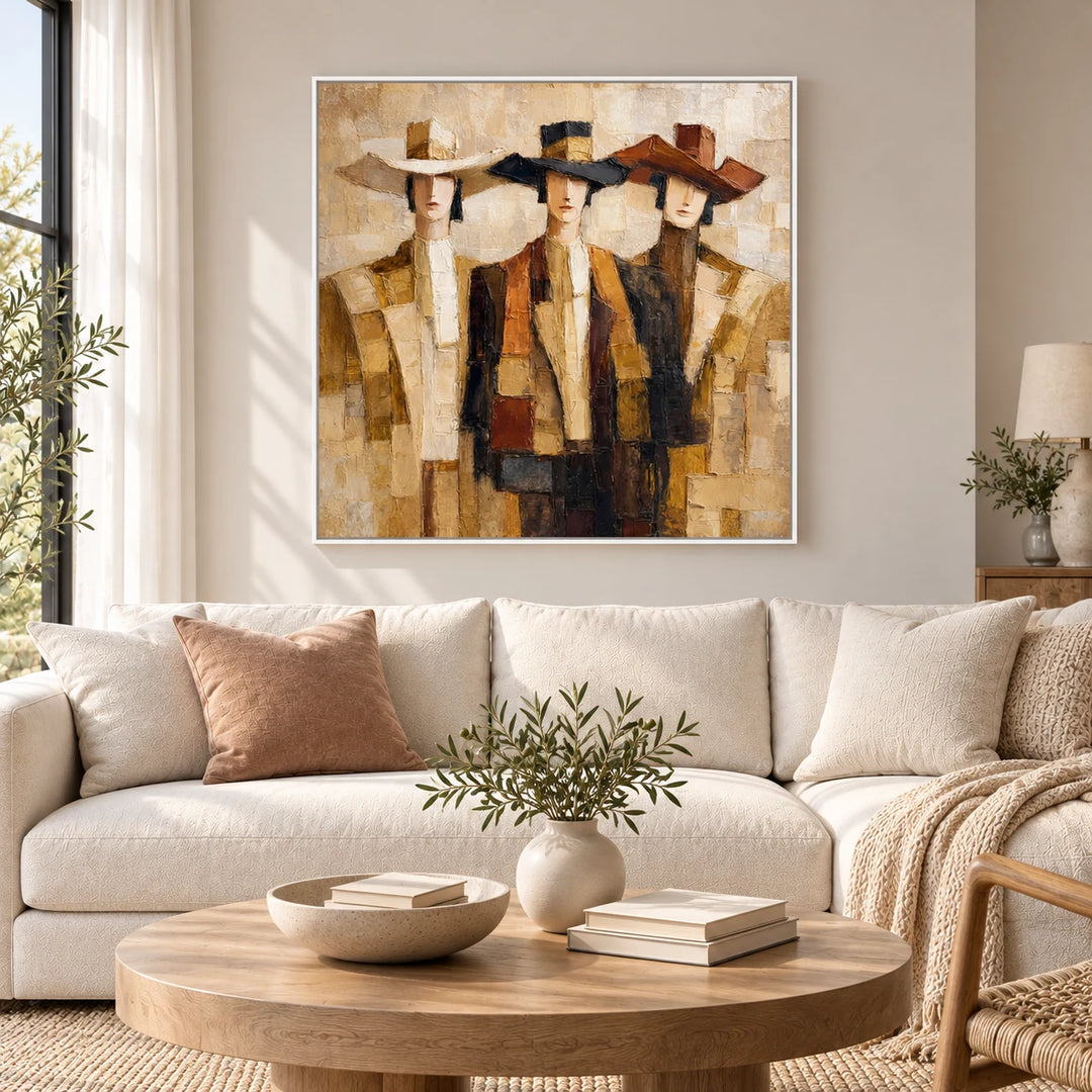 AA2302 white frame in a styled home interior, approved medium scene