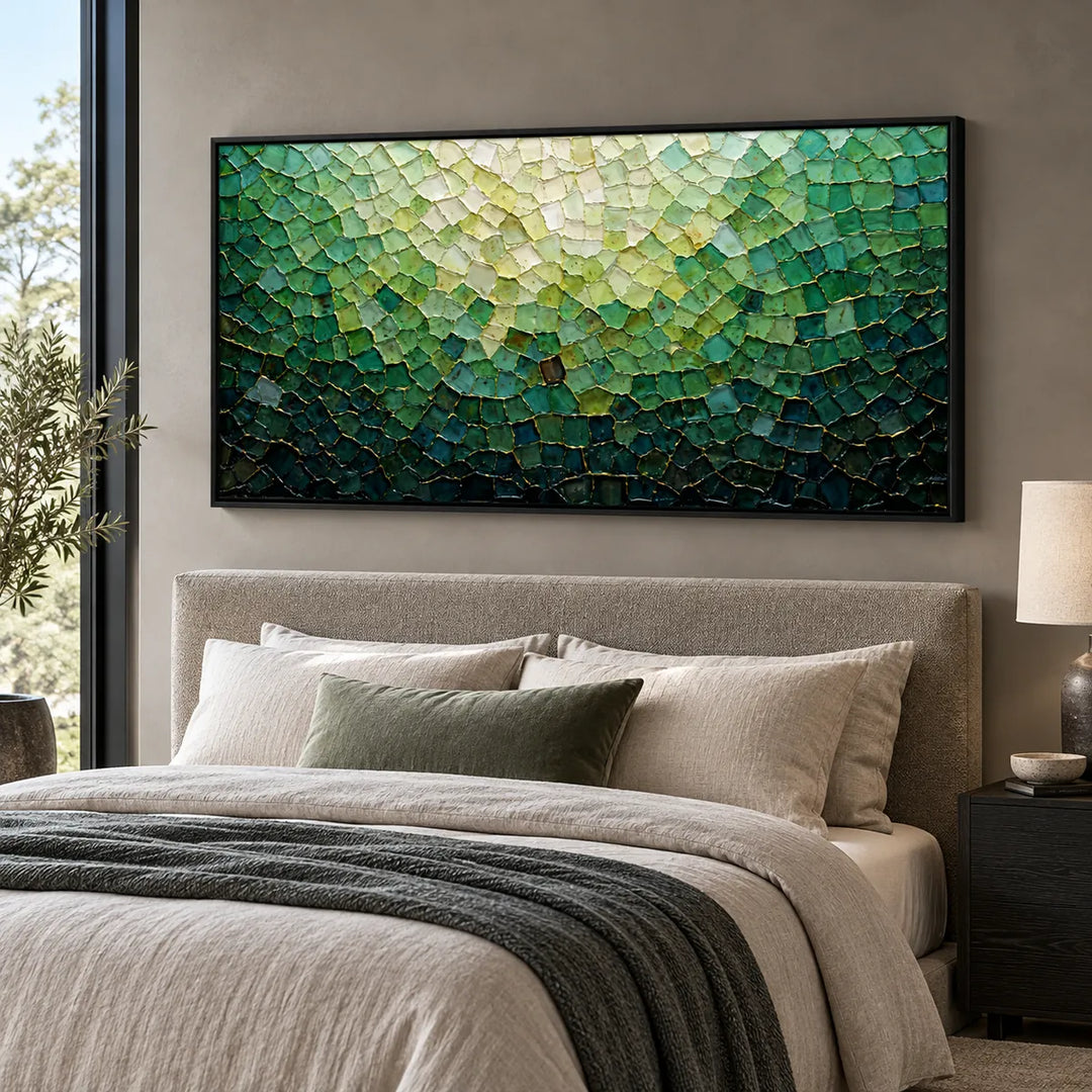 AA2303 black frame in a distinct closer medium home interior