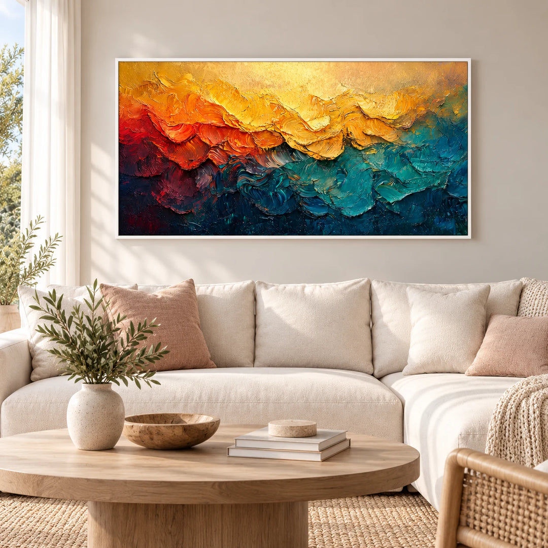 AA2304 white frame in a styled home interior, approved medium scene