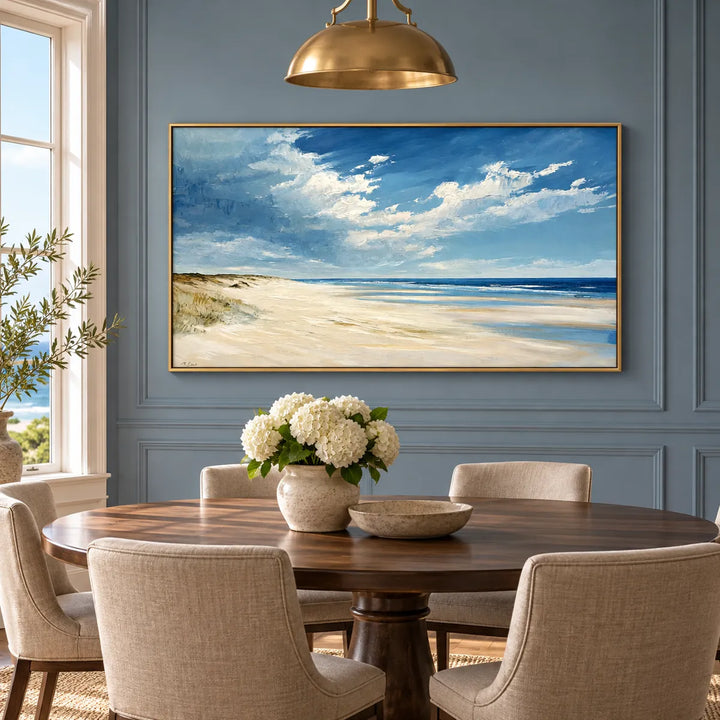 AA2308 gold frame in a distinct closer medium home interior