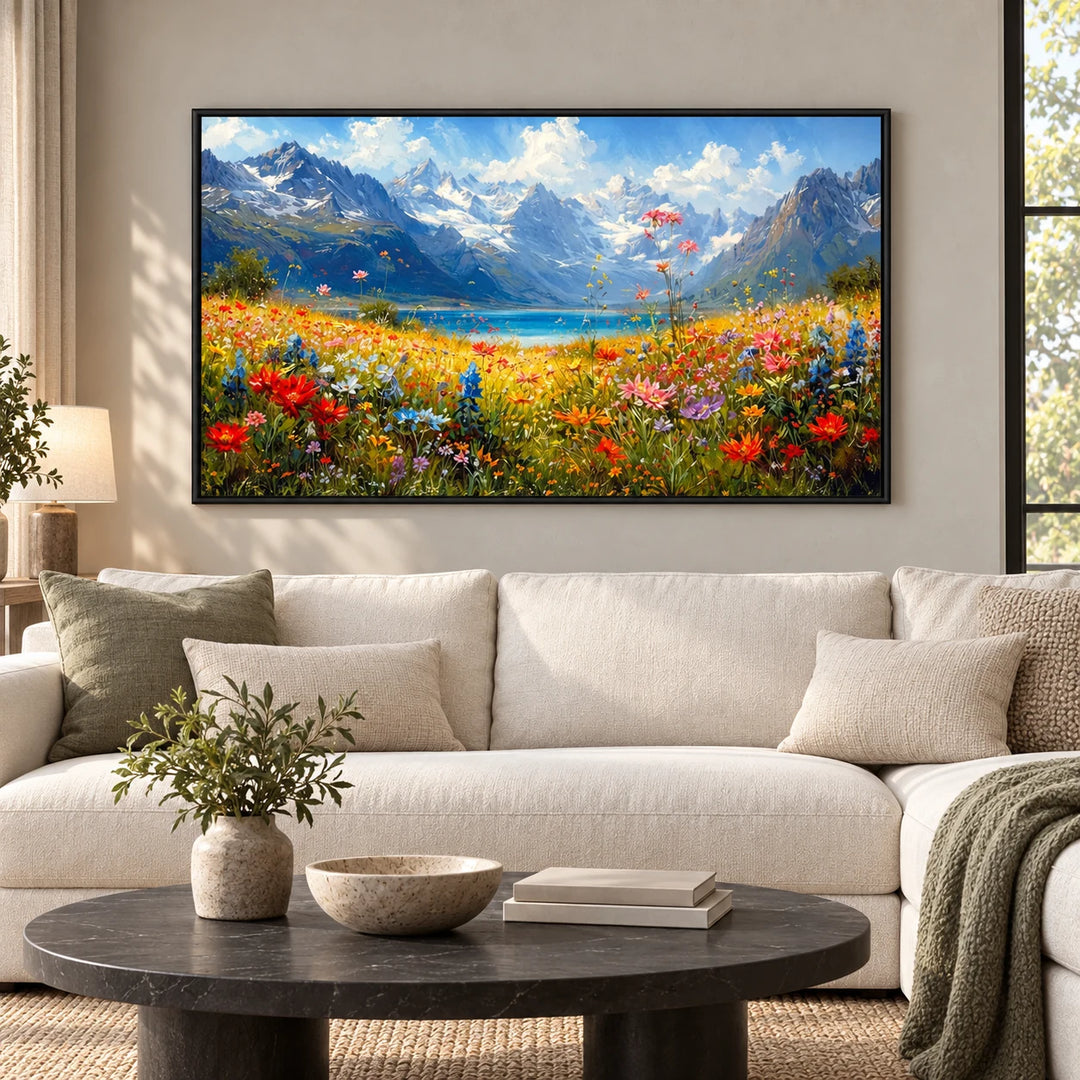AA2310 black frame in a styled home interior, approved medium scene