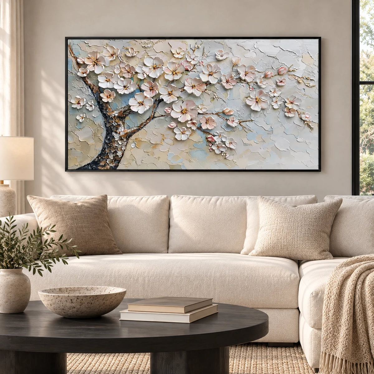 Soft Sakura Blossom Painting AA#2312 — Existing room preview room preview